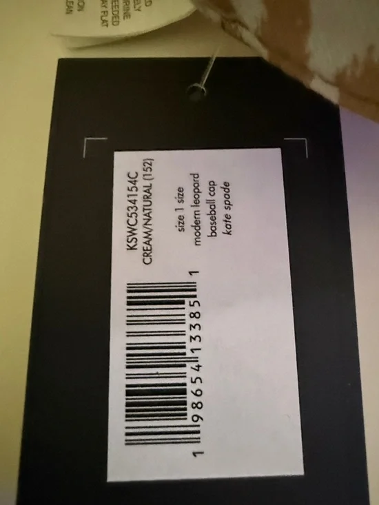 Kate Spade New York modern leopard print baseball cap NWT - Picture 2 of 7